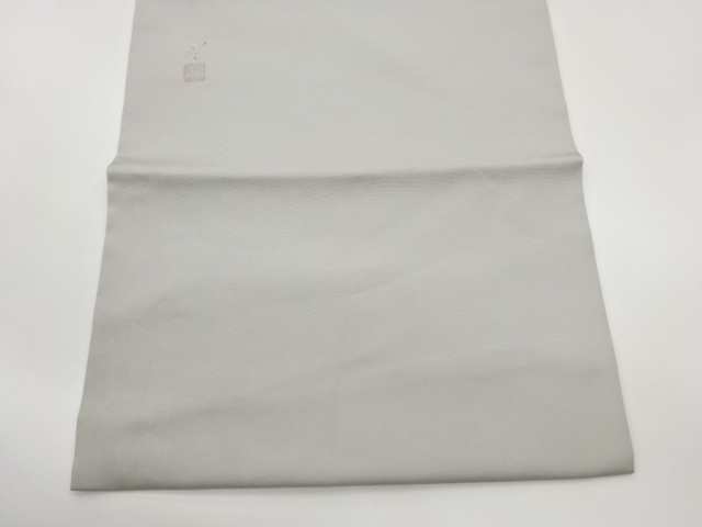  作家物　塩瀬手描き竹に鳥模様名古屋帯